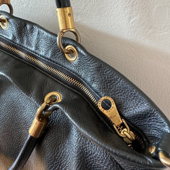 Marc by Marc Jacobs Black Leather Top Handle Bag - Picture 5 of 6
